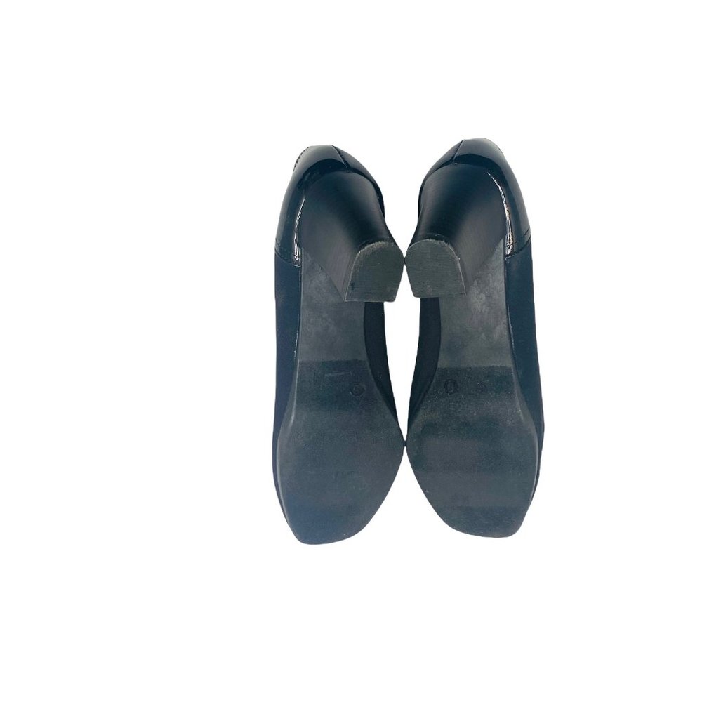 Lauren Blackwell Taylor Heels Slip On Career Wear Two Toned Womens Shoes Black 9 - Picture 7 of 7